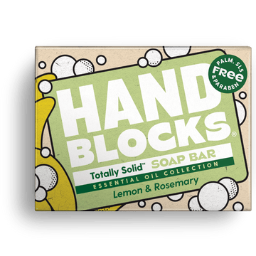 Hand Blocks Soap Lemon & Rosemary - Plastic Free Vegan Hand Soap Bars - REGN