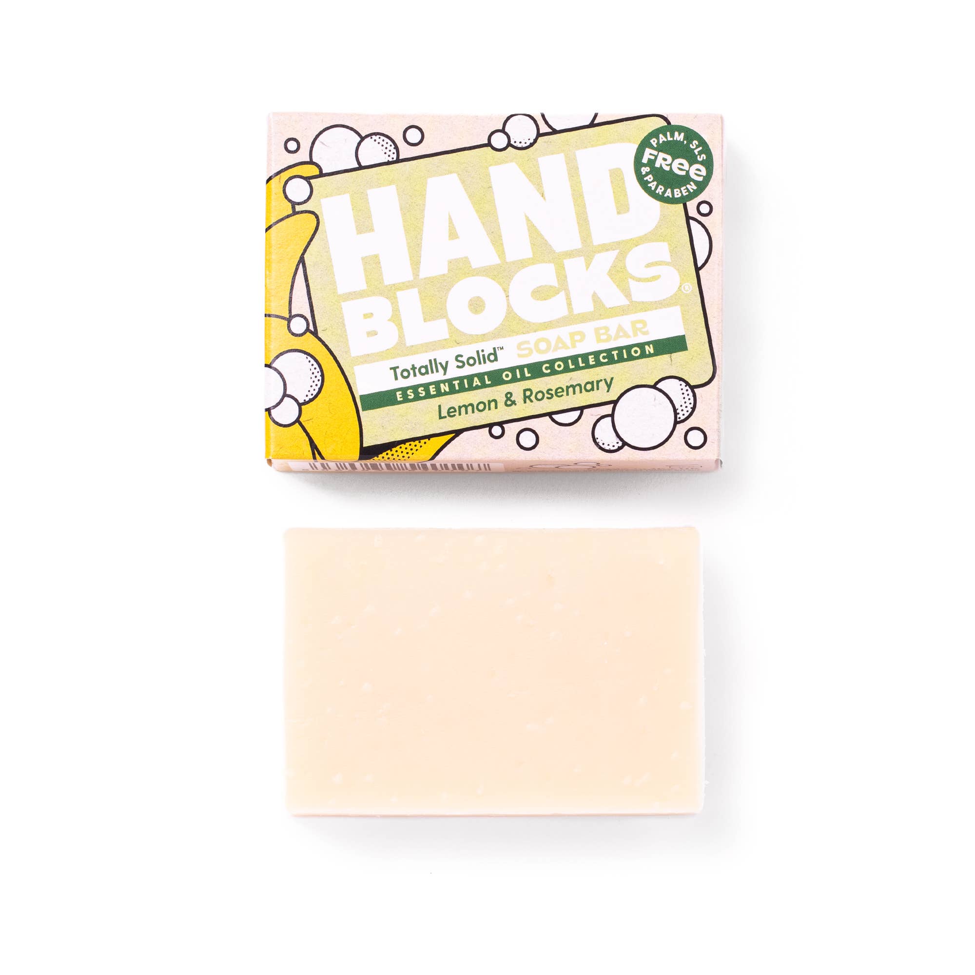 Hand Blocks Soap Lemon & Rosemary - Plastic Free Vegan Hand Soap Bars - REGN