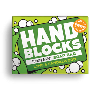 Hand Blocks Soap Lime & Sandawlwood - Plastic Free Vegan Hand Soap Bars - REGN
