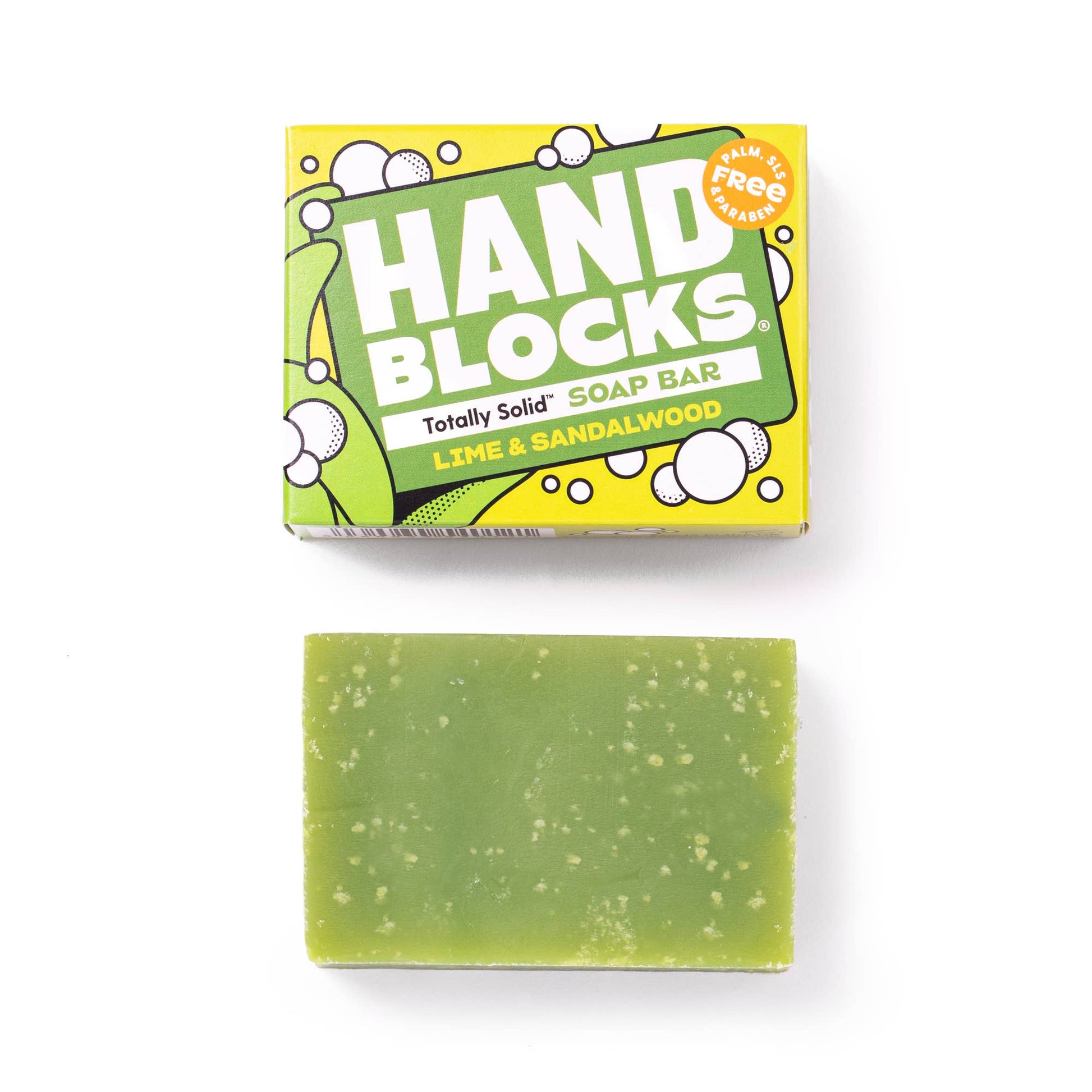 Hand Blocks Soap Lime & Sandawlwood - Plastic Free Vegan Hand Soap Bars - REGN