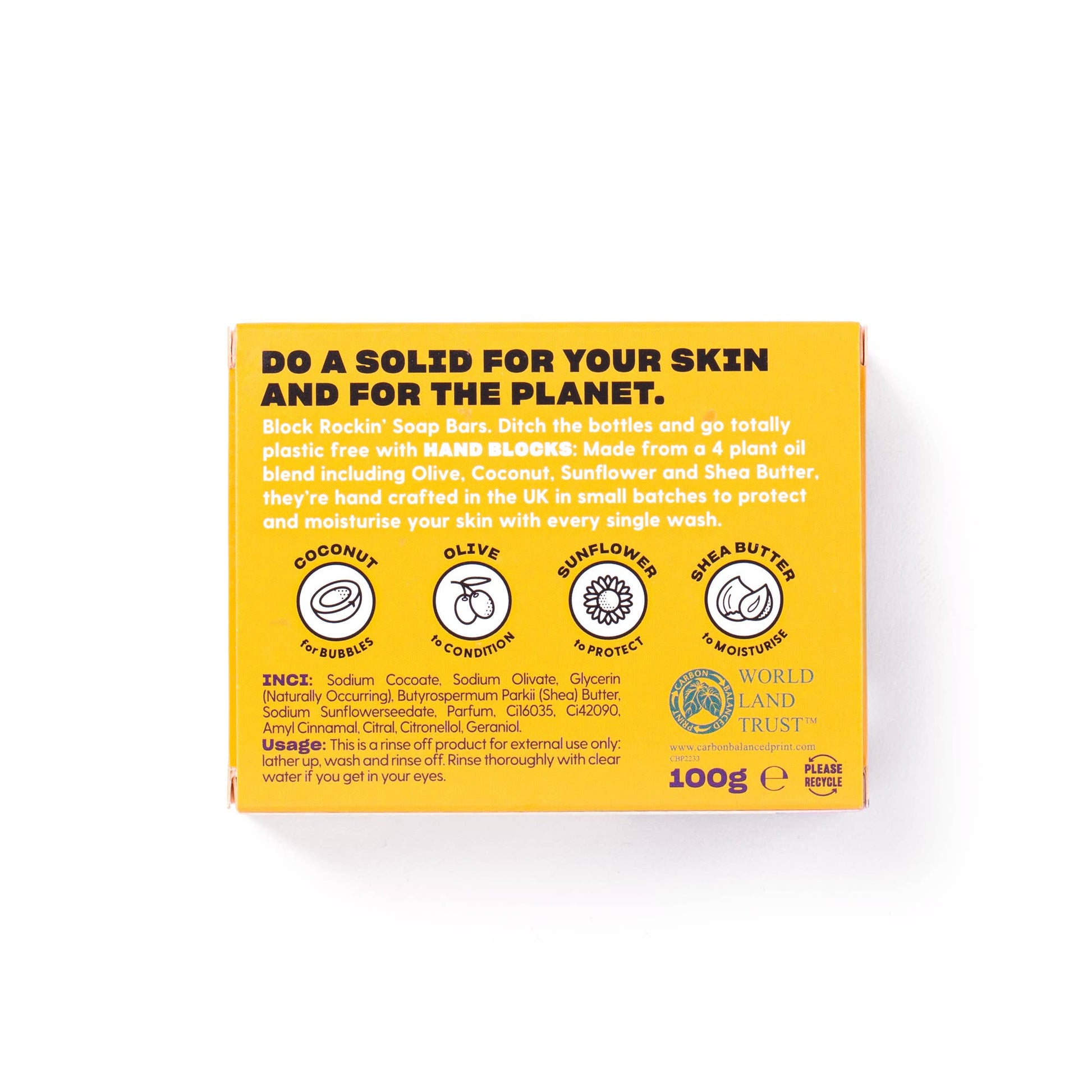 Hand Blocks Soap Mango & Passionfruit - Plastic Free Vegan Hand Soap Bars - REGN