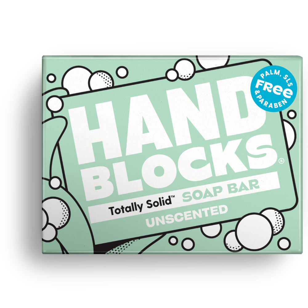 Hand Blocks Soap Naked Unscented - Plastic Free Vegan Hand Soap Bars - REGN