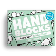 Hand Blocks Soap Naked Unscented - Plastic Free Vegan Hand Soap Bars - REGN