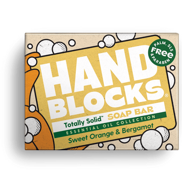 Hand Blocks Soap Sweet Orange & Bergamot - Plastic Free Vegan Hand Soap Bars - REGN