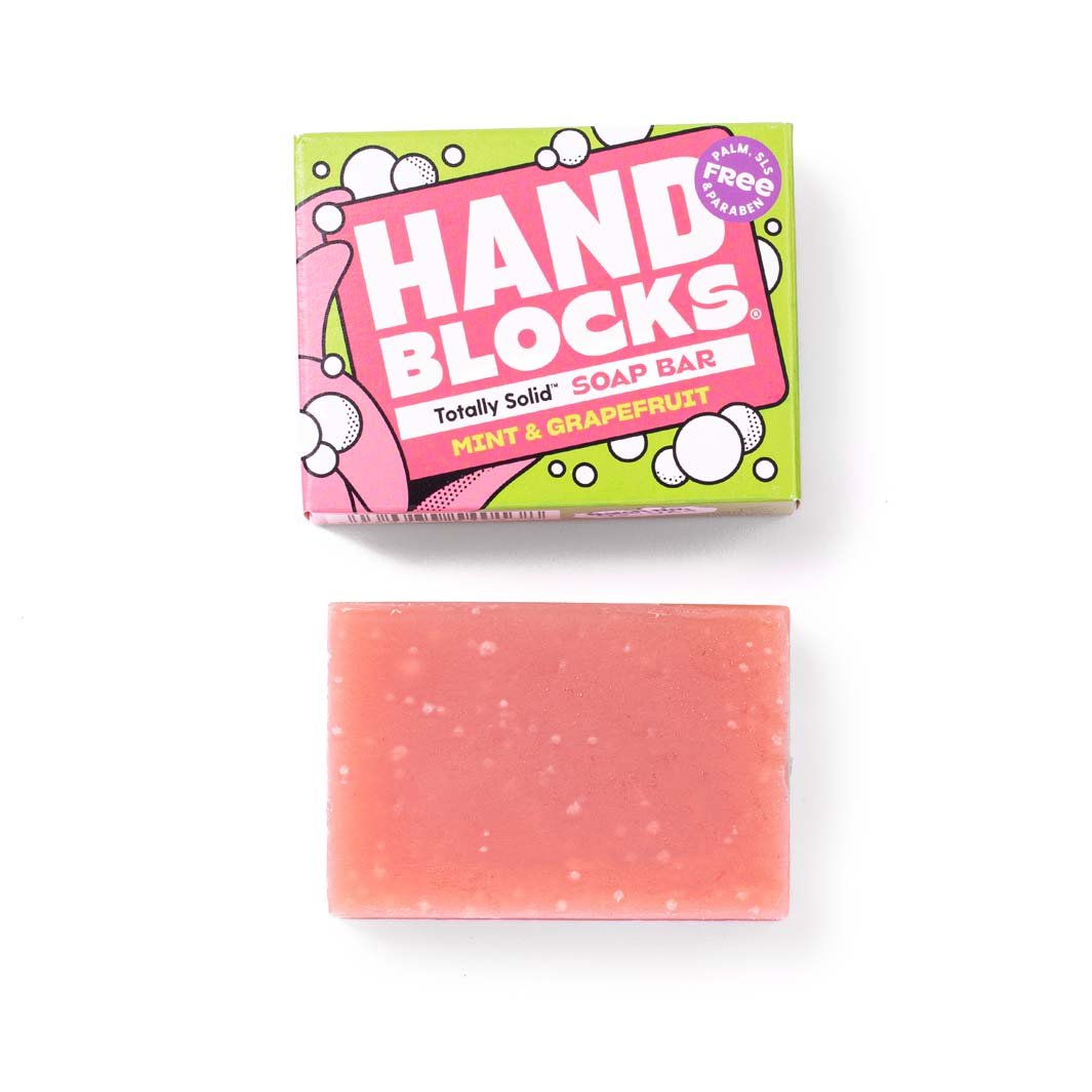 Hand Soap Blocks Solid Bar Mint & Grapefruit - Plastic Free Vegan Hand Soap Bars - REGN