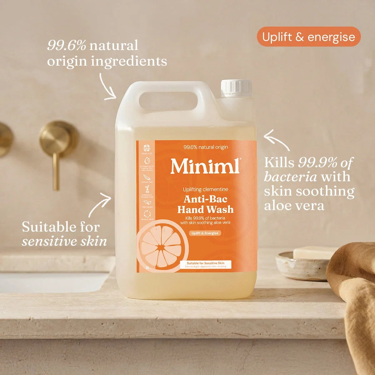 Miniml Hand Soap 5L Try It All Bundle – 3 Fragrances, 15L Total