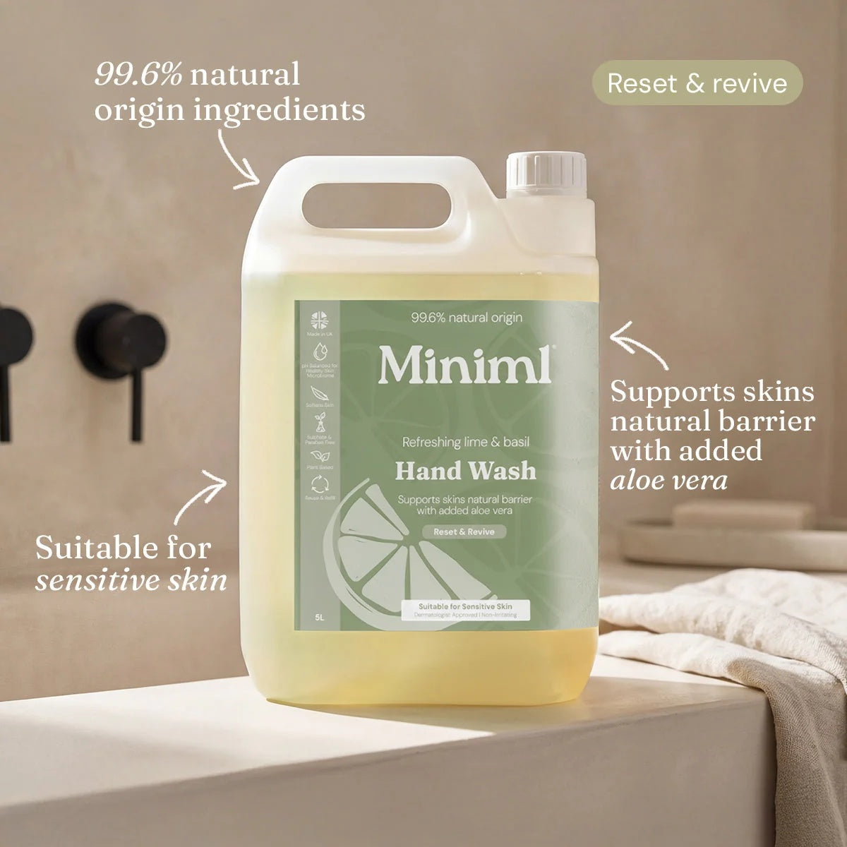 Miniml Hand Soap 5L Try It All Bundle – 3 Fragrances, 15L Total