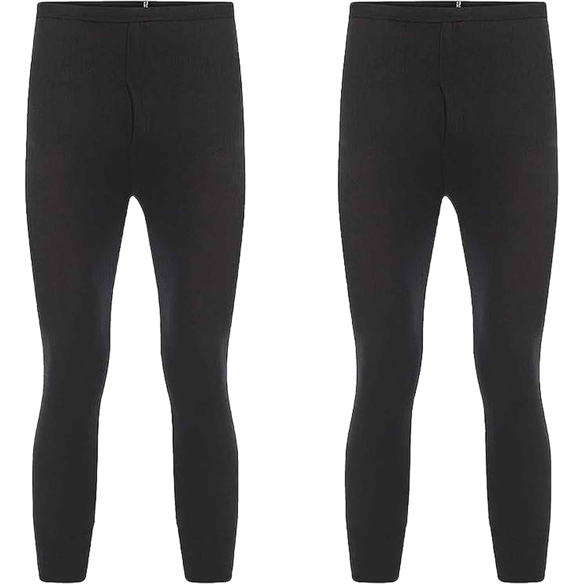 Heatwave Thermalwear Boys Long Johns 2 Pack Black Baselayer For School Camping And Skiing - REGN