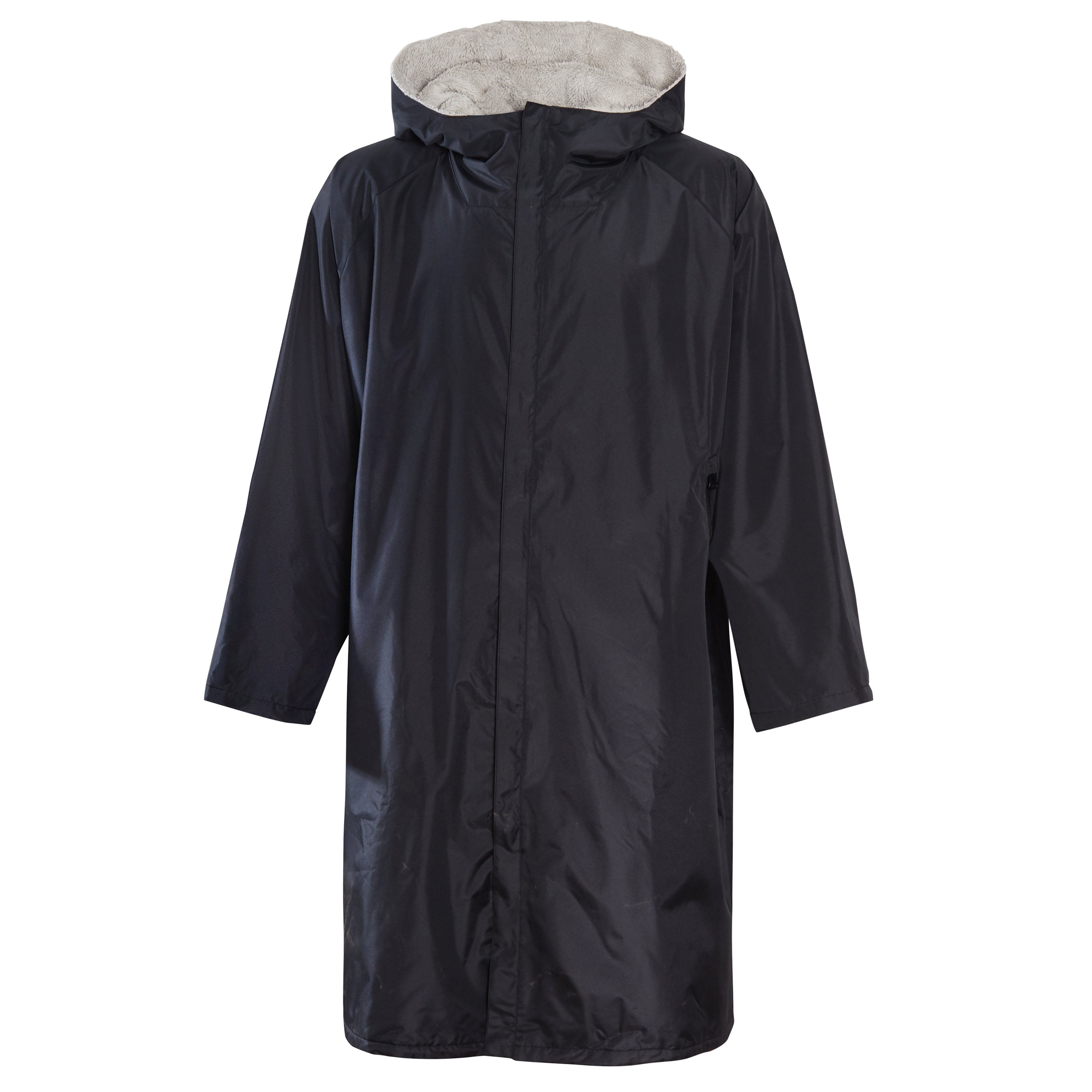 Heatwave Thermalwear Changing Robe Kids Unisex Hooded Coat Black Grey Windproof Warm Brushed Winter Base Layer - REGN