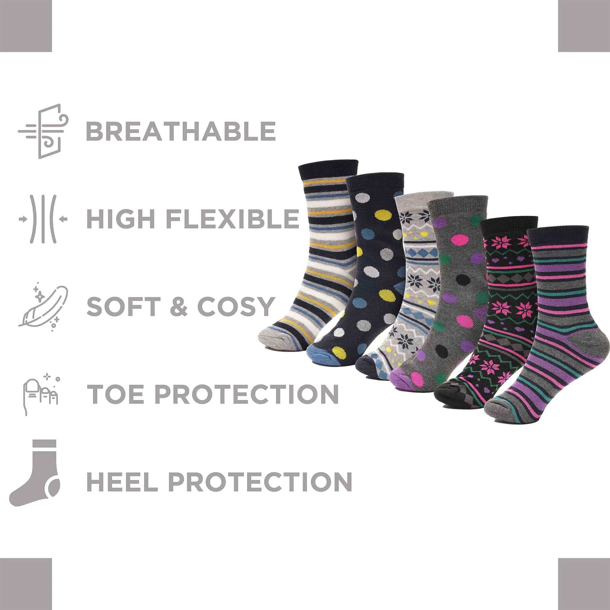 Heatwave Thermalwear Womens Thermal Socks 12 Pack 2.3 Tog Extra Warm Work Boots Outdoor - REGN