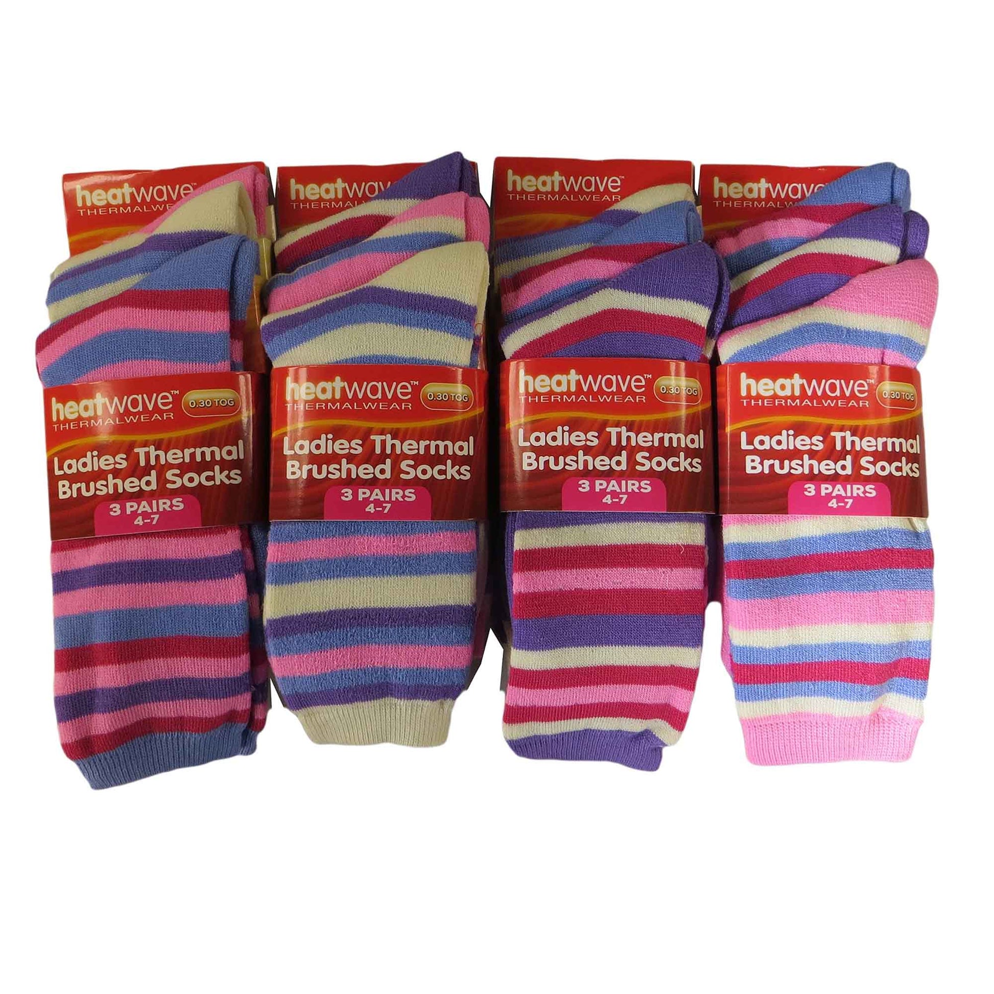 Heatwave Thermalwear Womens Thermal Socks 12 Pack 2.3 Tog Extra Warm Work Boots Outdoor - REGN