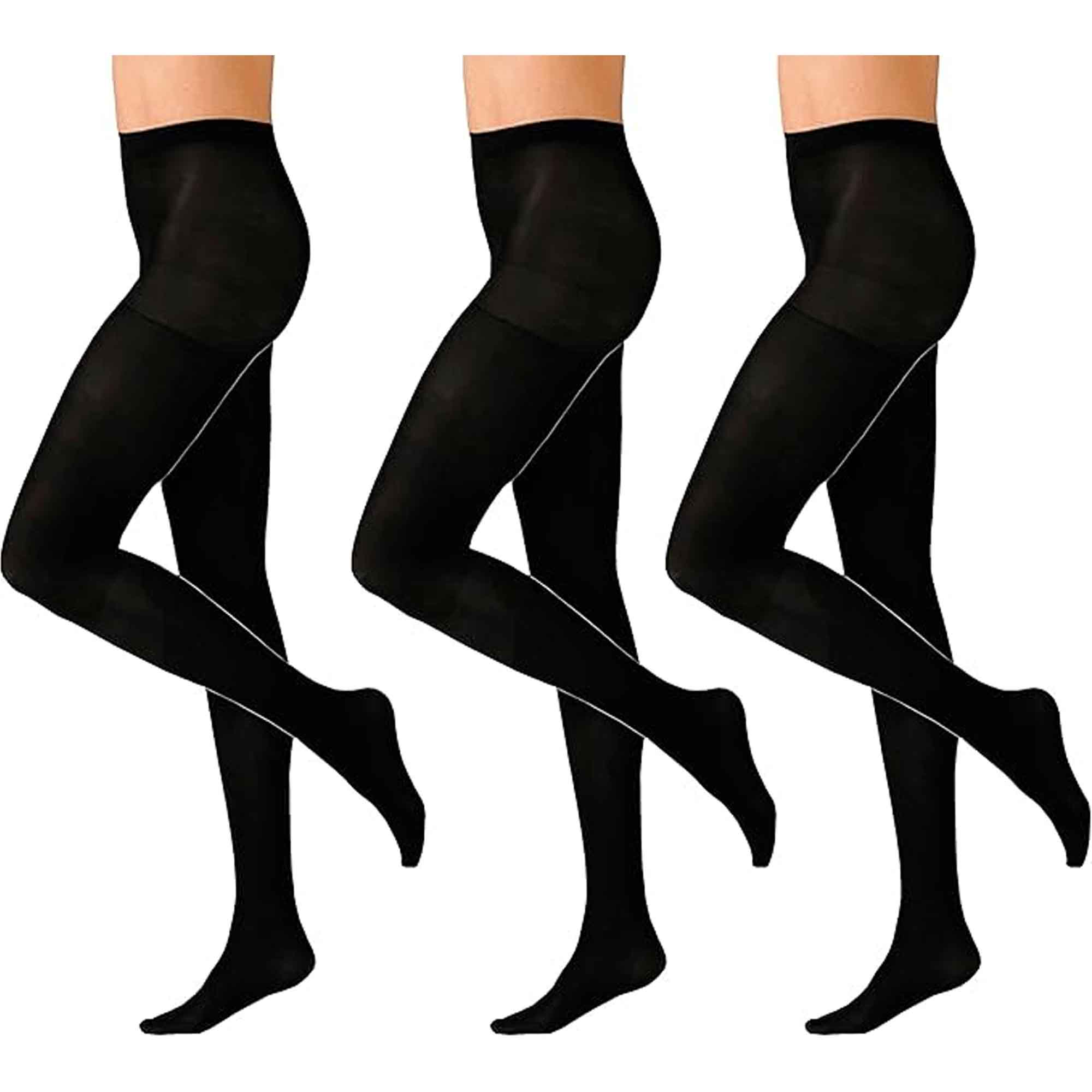 Heatwave Thermalwear Womens Thermal Tights Pack Of 3 Black 140 Denier Winter Warmth - REGN