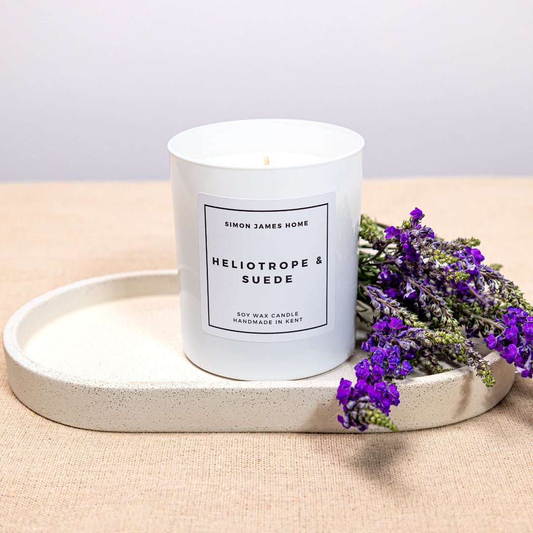 Heliotrope & Suede Candle - Luxury Soy Wax - REGN