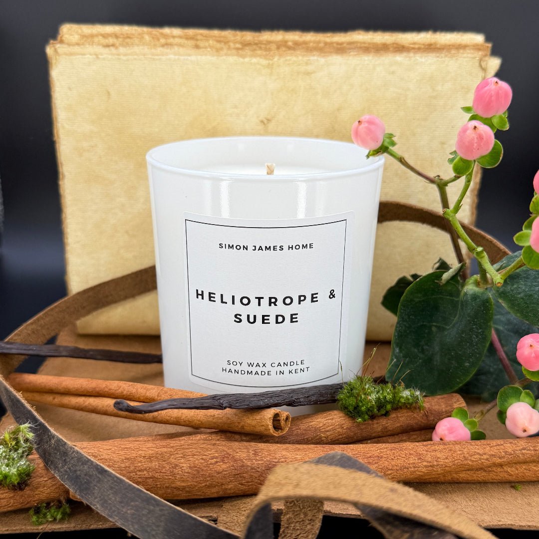 Heliotrope & Suede Candle - Luxury Soy Wax - REGN