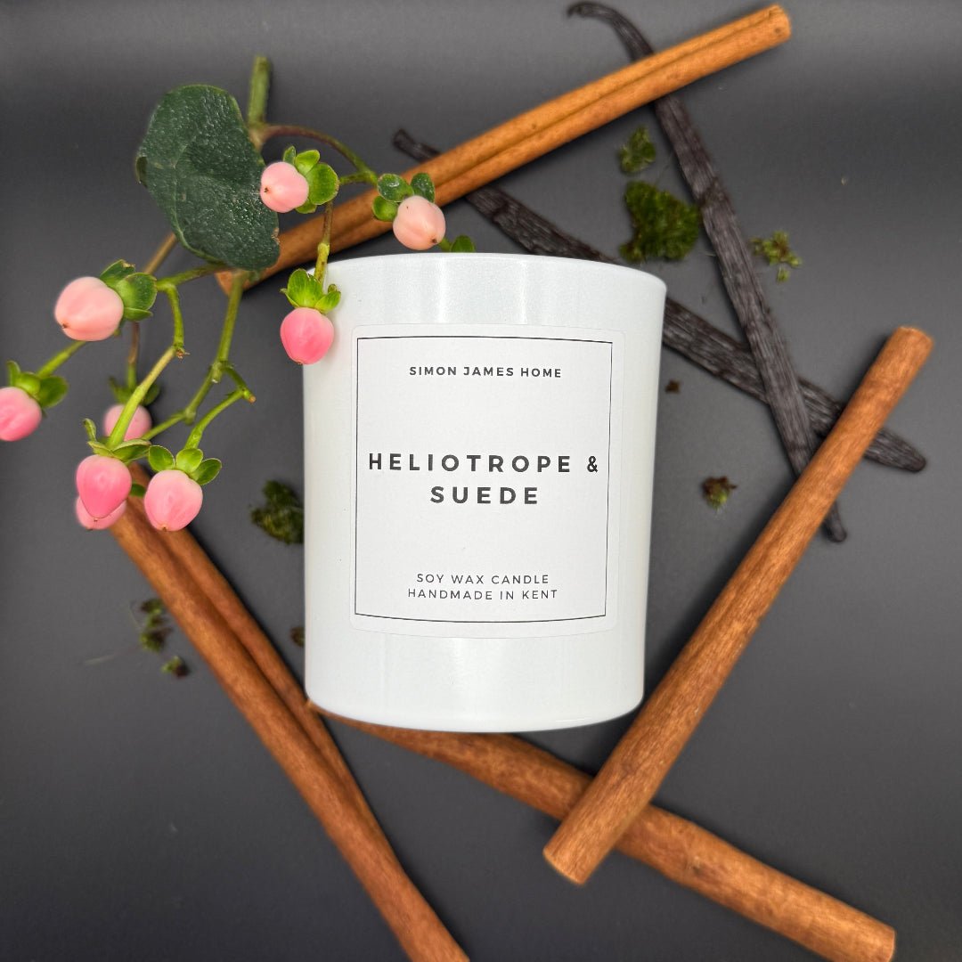 Heliotrope & Suede Candle - Luxury Soy Wax - REGN