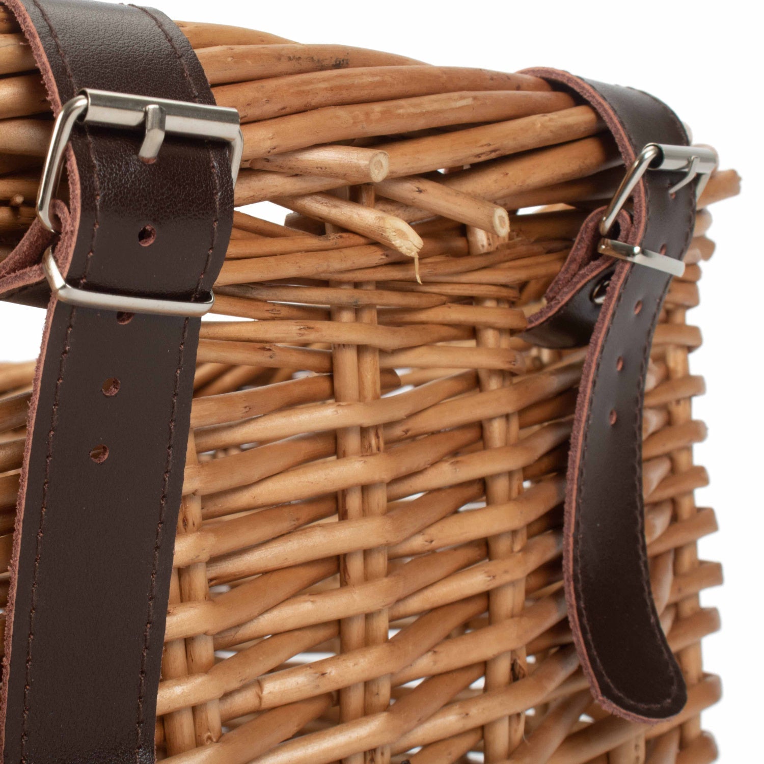 Heritage Rectangular Willow Bicycle Basket - REGN