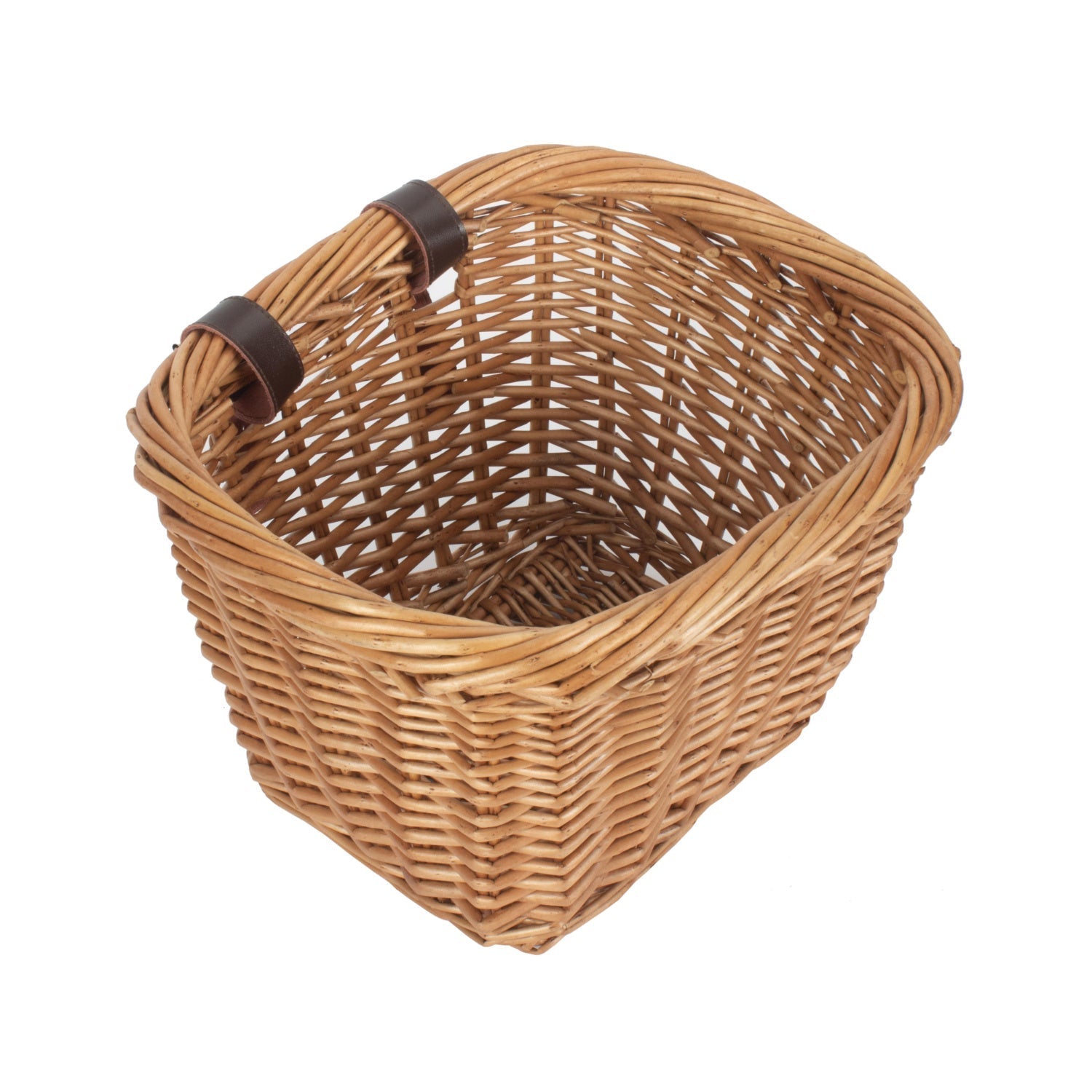 Heritage Rectangular Willow Bicycle Basket - REGN