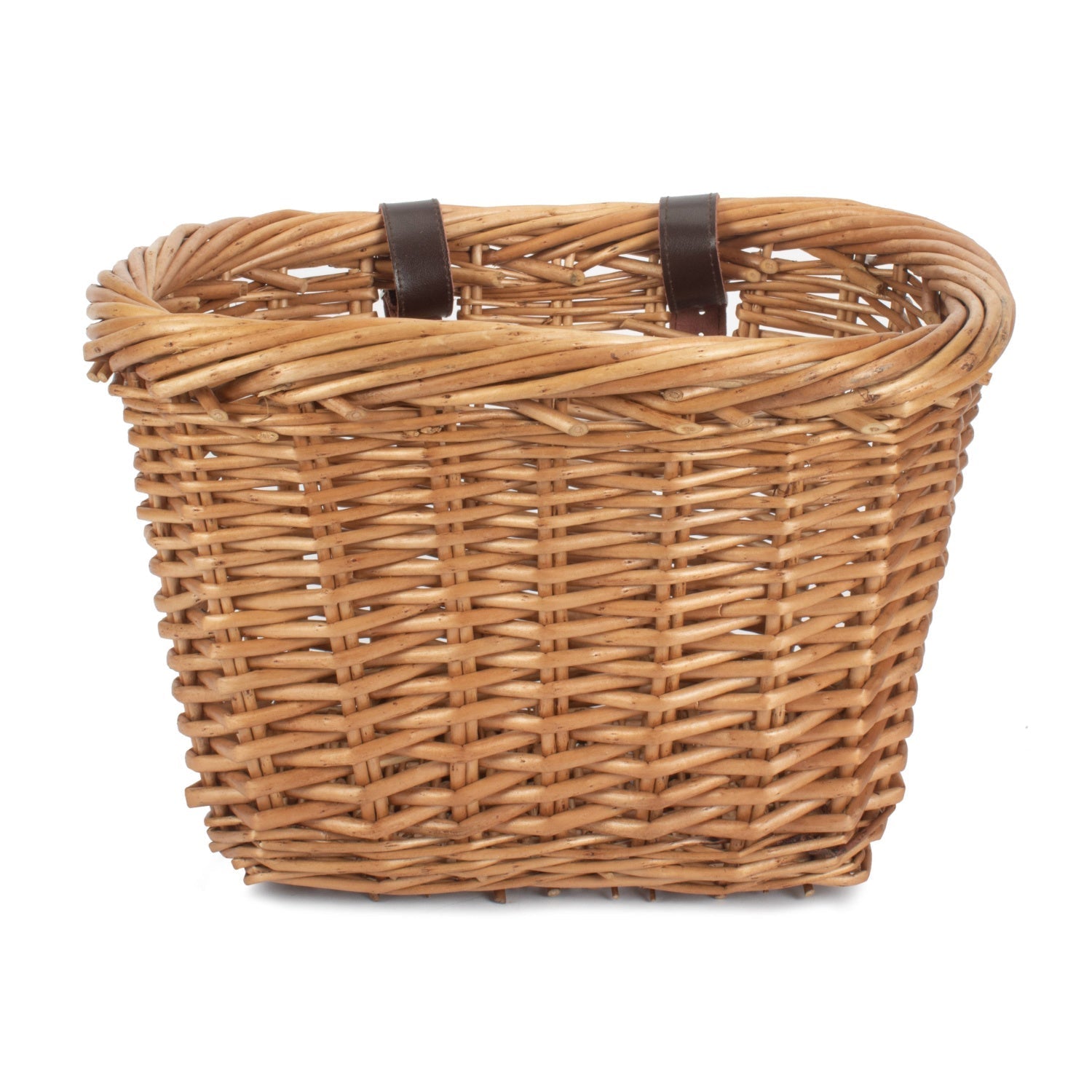 Heritage Rectangular Willow Bicycle Basket - REGN