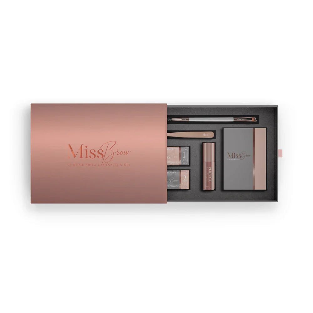 Home Brow Lamination Gift Set with Tools and Brow Care Serum - Miss Brow Kit - REGN