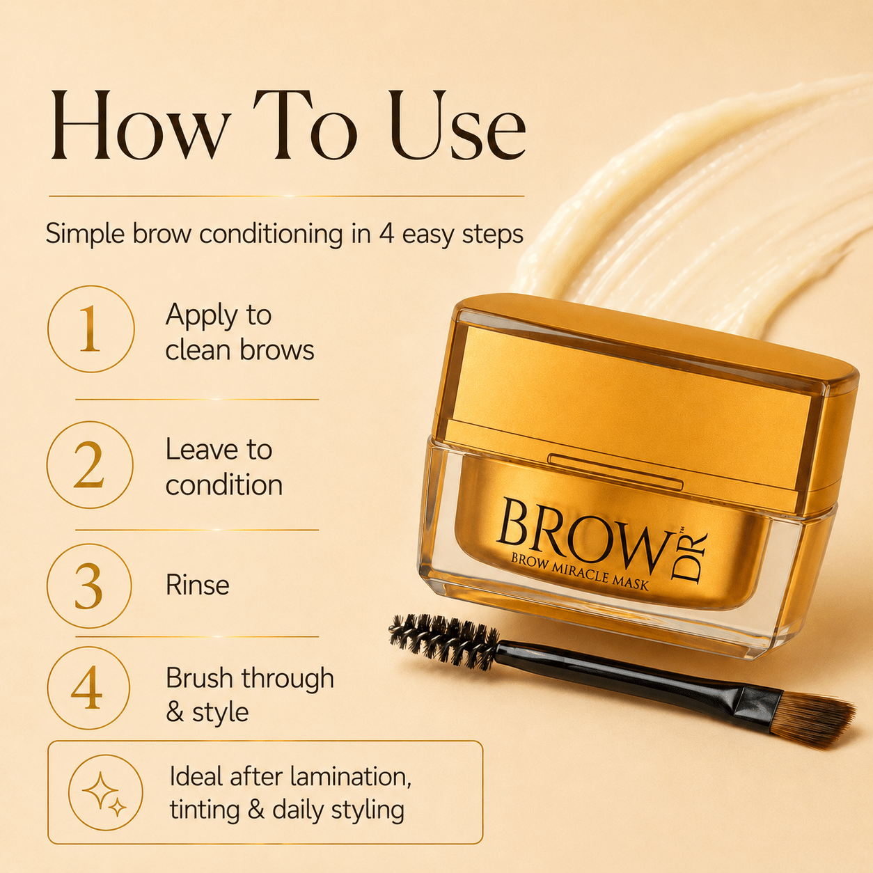 Intensive Moisture and Brow Hair Restoration Mask - London Brow Doctor - REGN