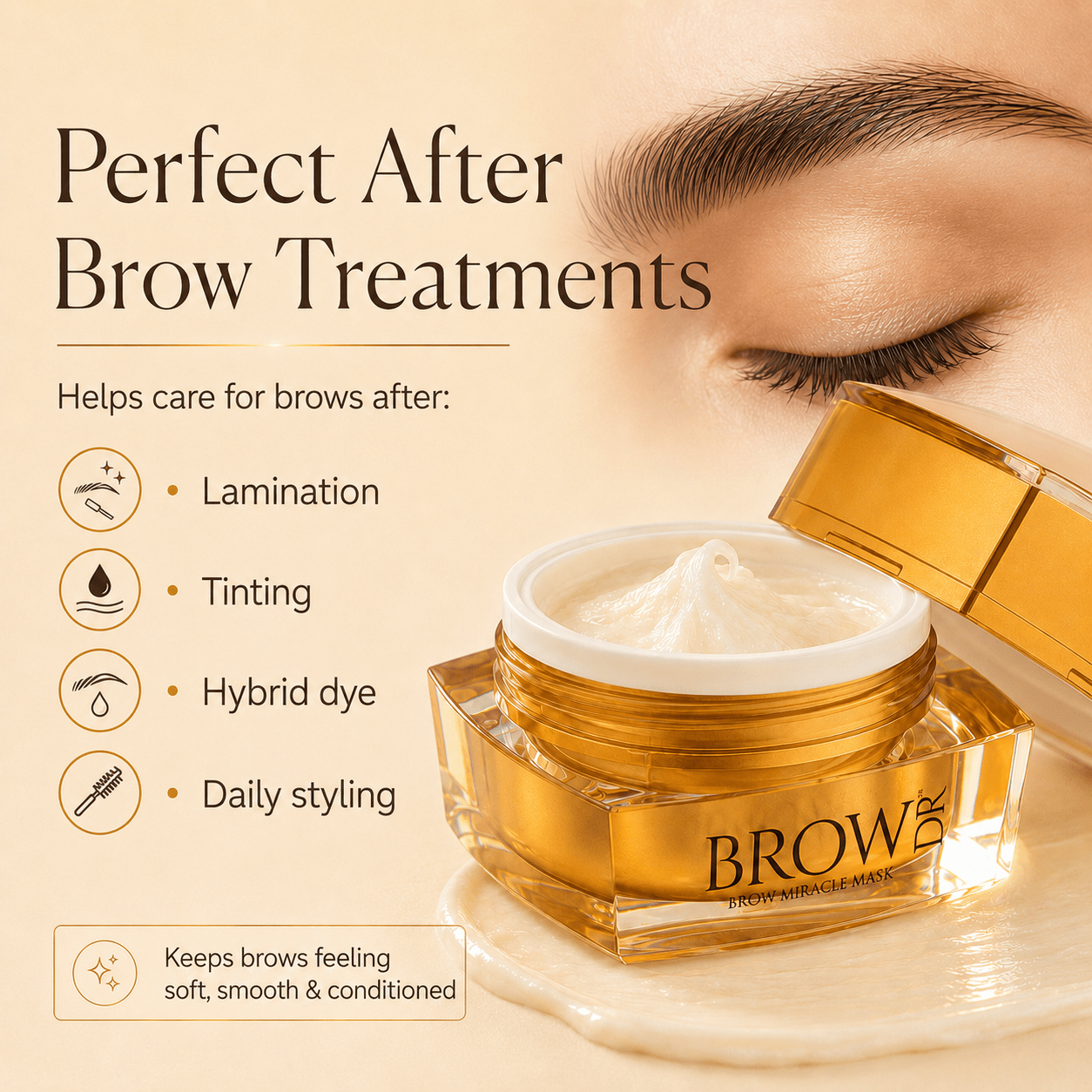 Intensive Moisture and Brow Hair Restoration Mask - London Brow Doctor - REGN