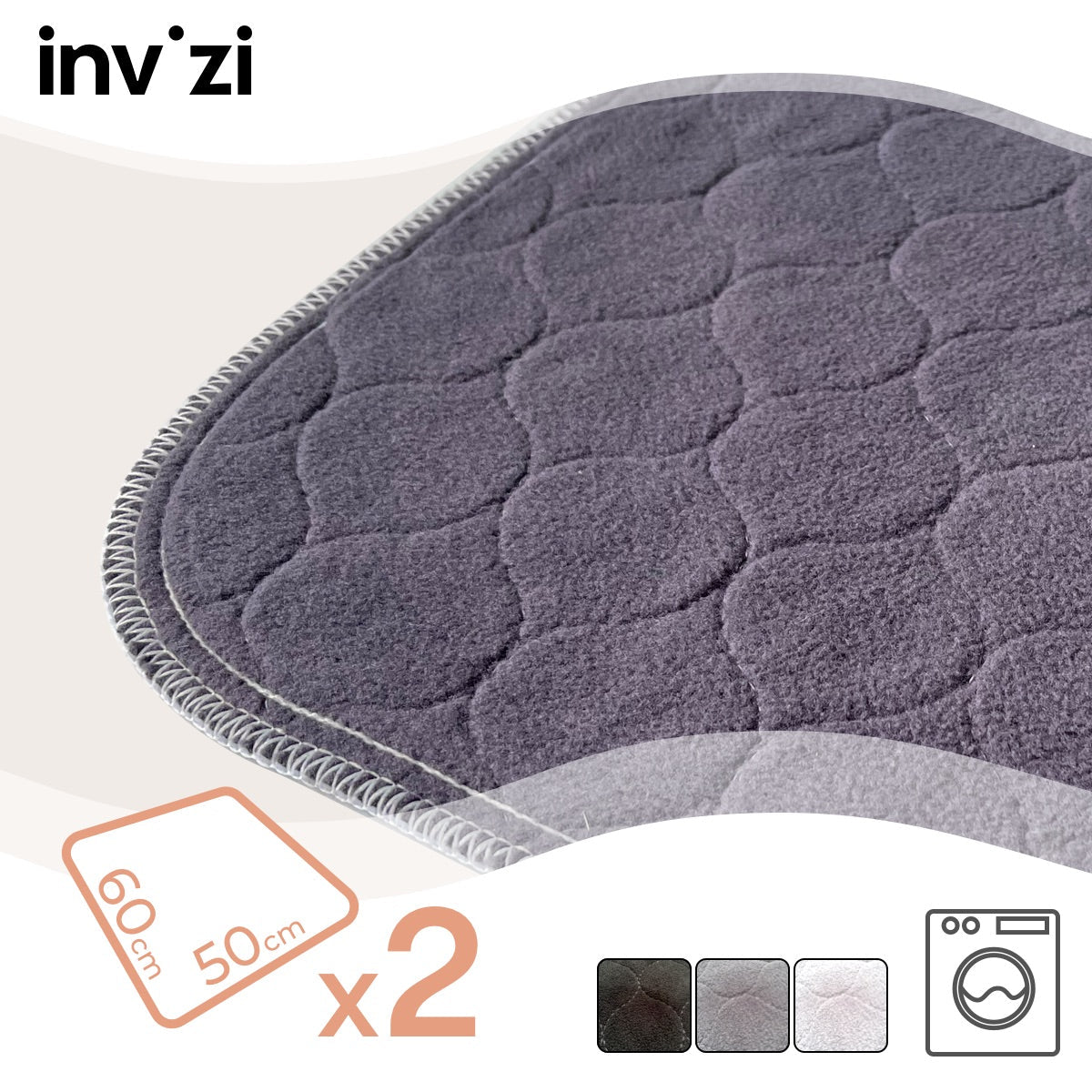 Invizi Chair Pad 50x60cm - Twin Pack - REGN