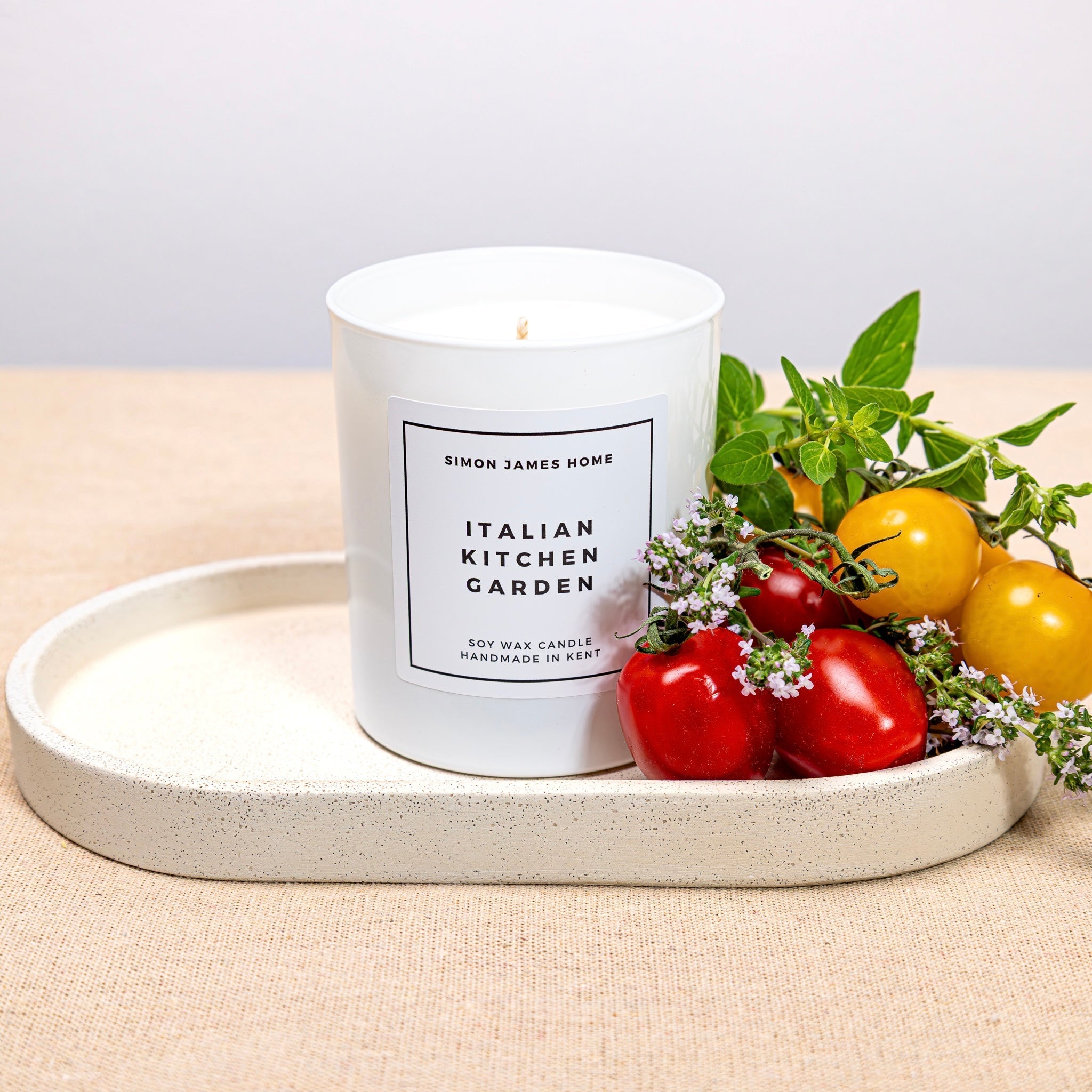 Italian Kitchen Garden Candle - Luxury Soy Wax - Botanical Candle - REGN