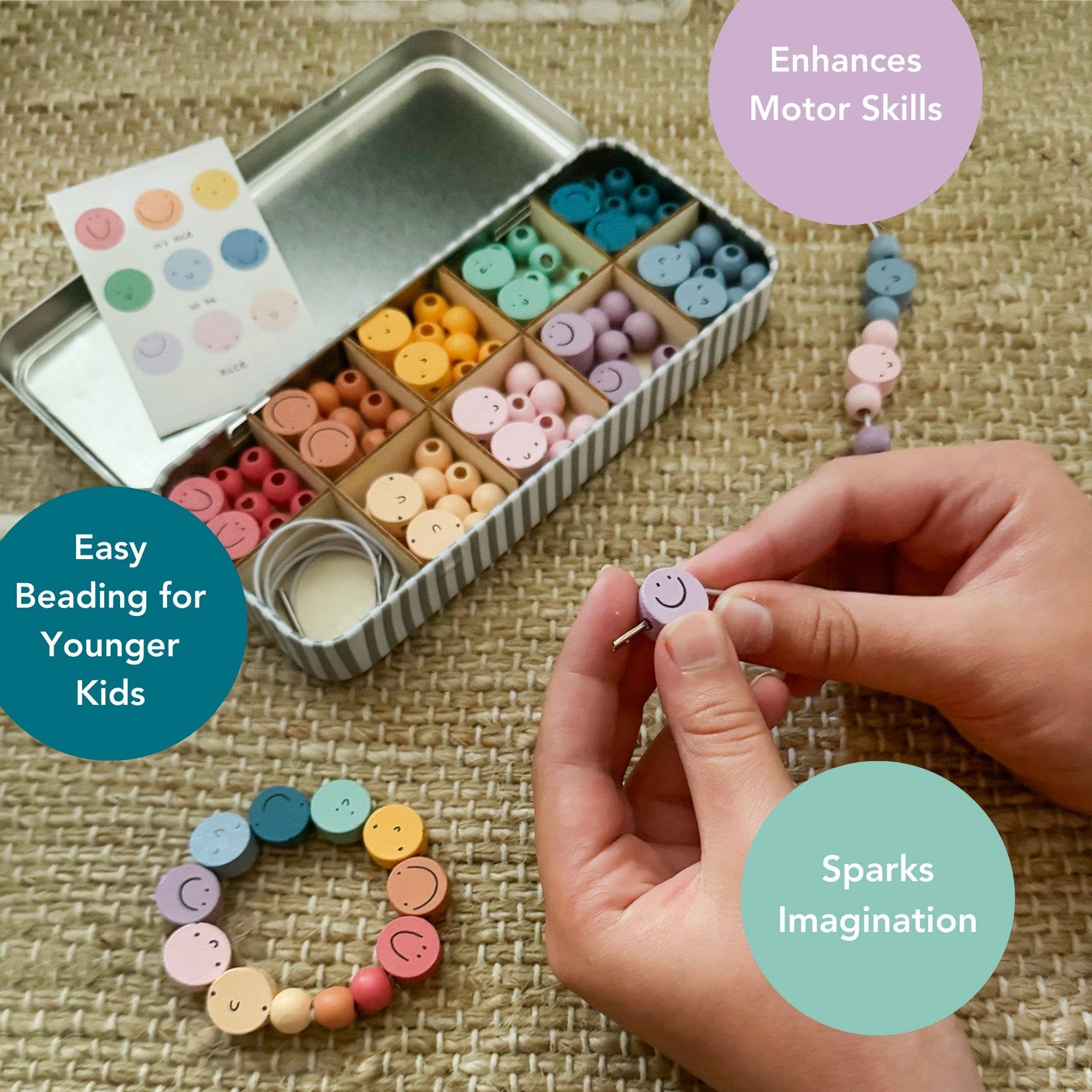 It’s Nice To Be Nice Bracelet Beading Gift Kit for Children - REGN