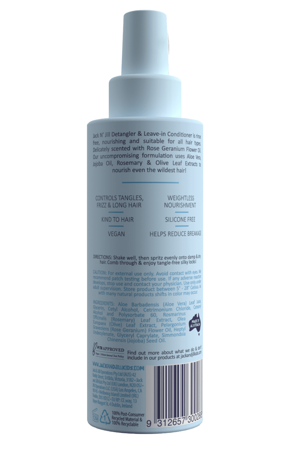 Jack N’ Jill Kids Detangler & Leave - In Conditioner Spray - REGN
