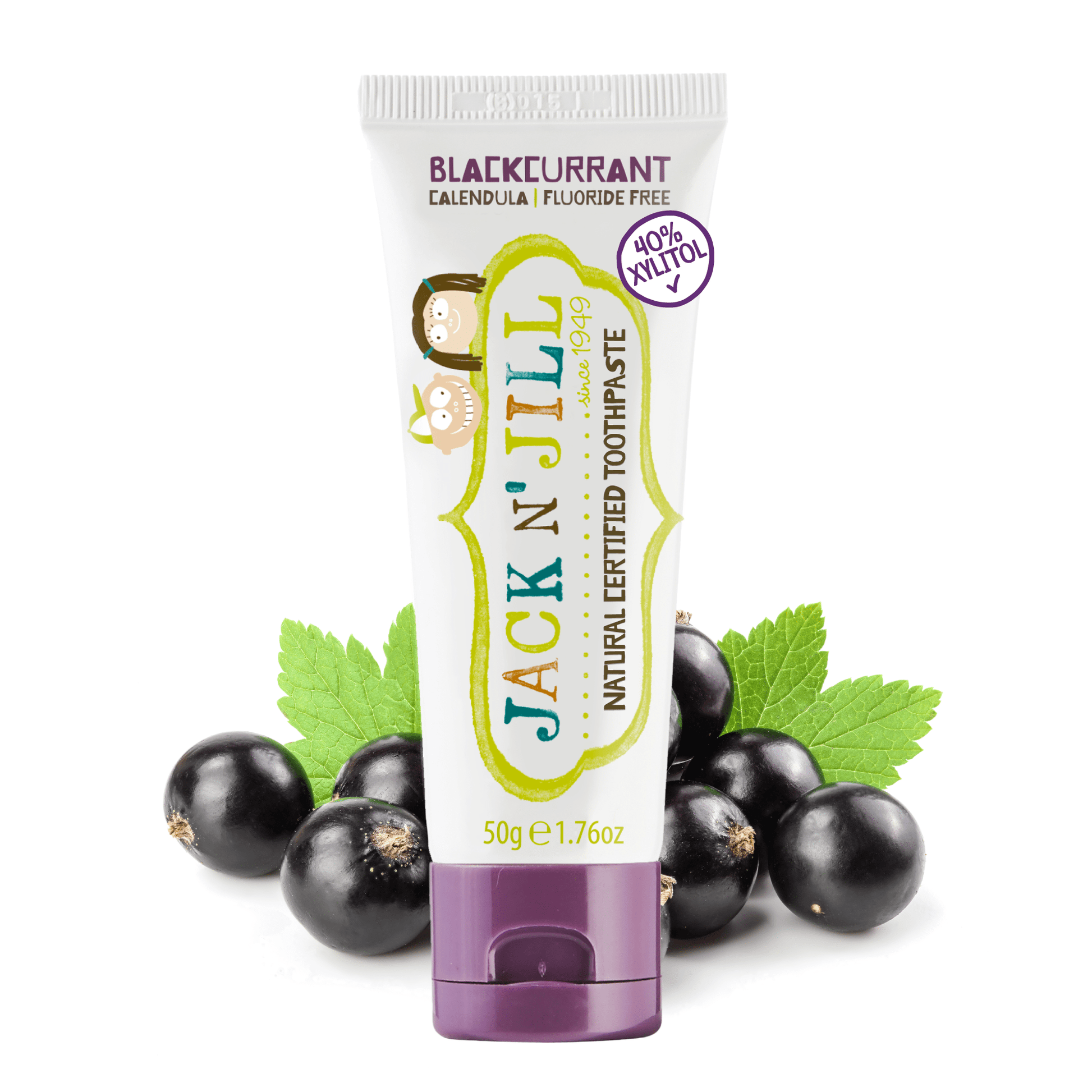 Jack N’ Jill Natural Blackcurrant Toothpaste for Babies & Kids – 50g - REGN