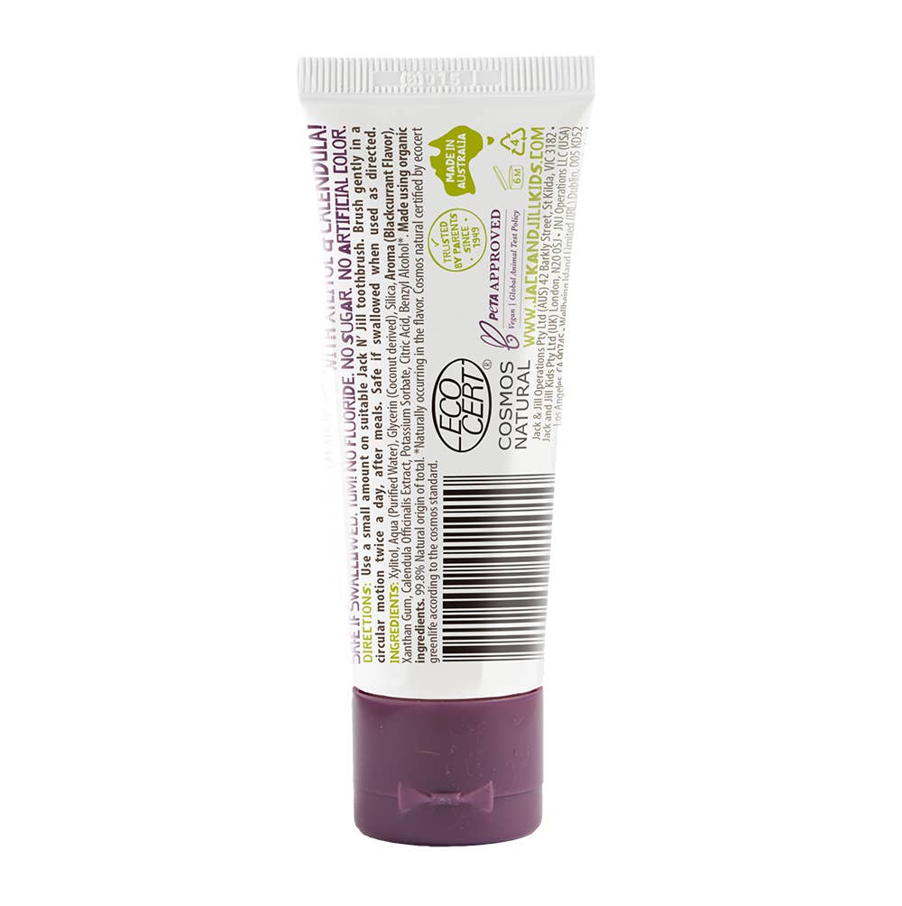 Jack N’ Jill Natural Blackcurrant Toothpaste for Babies & Kids – 50g - REGN