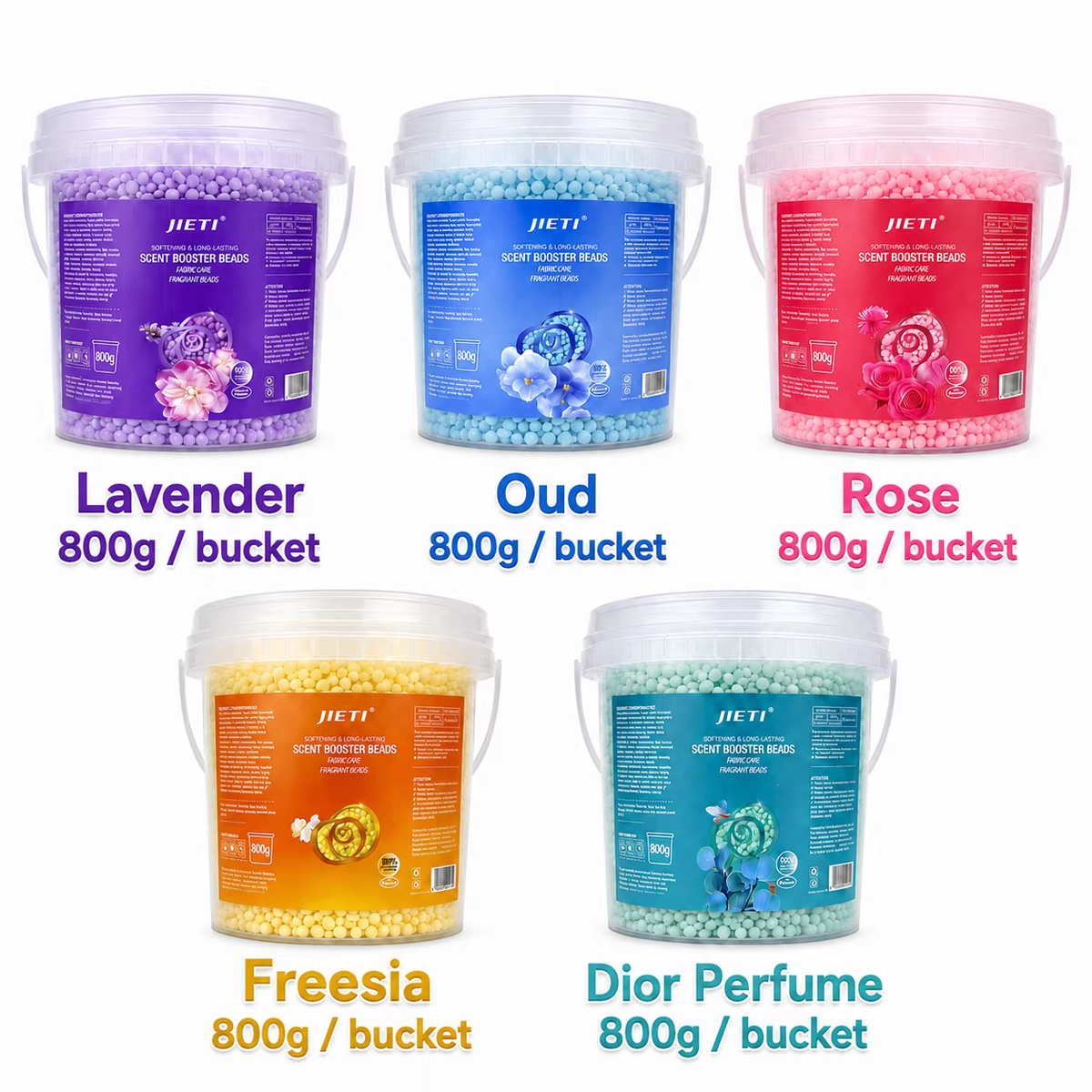 JIETI Scent Booster Beads Bundle – 5 Scents, 5 x 800g (4kg) - REGN
