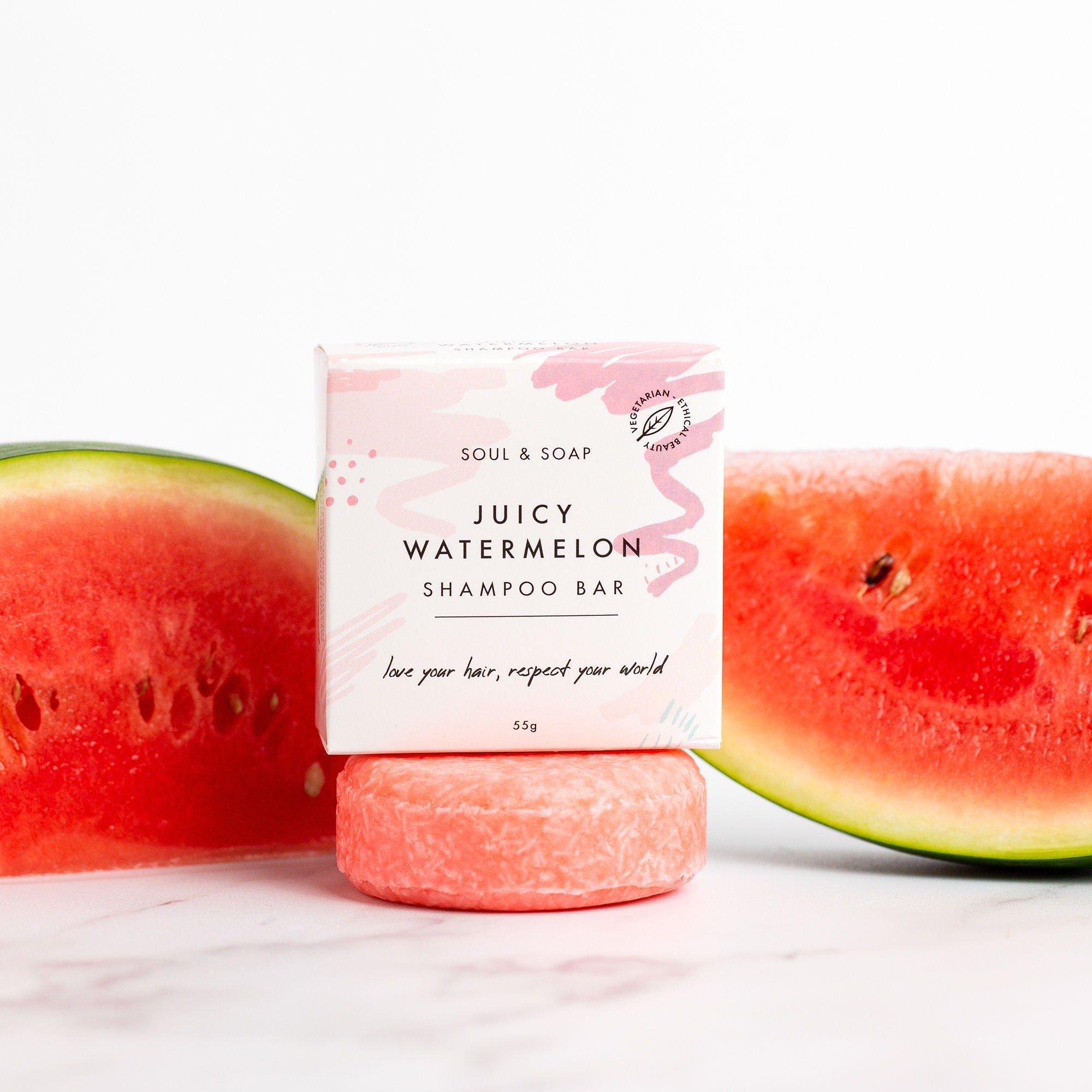 Juicy Watermelon Solid Shampoo Bar For All Hair Types - REGN