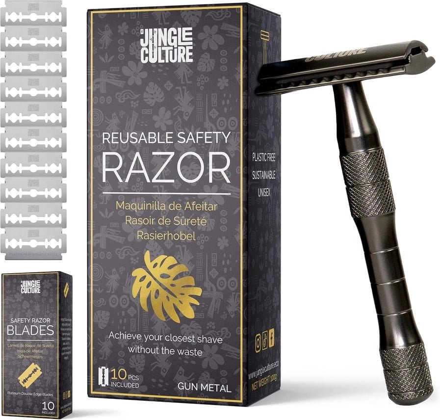 Jungle Culture Reusable Safety Razor - Premium Eco Single Blade Razor - REGN