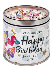 Just Because Happy Birthday Candle - Classic Cotton Gift Tin - REGN