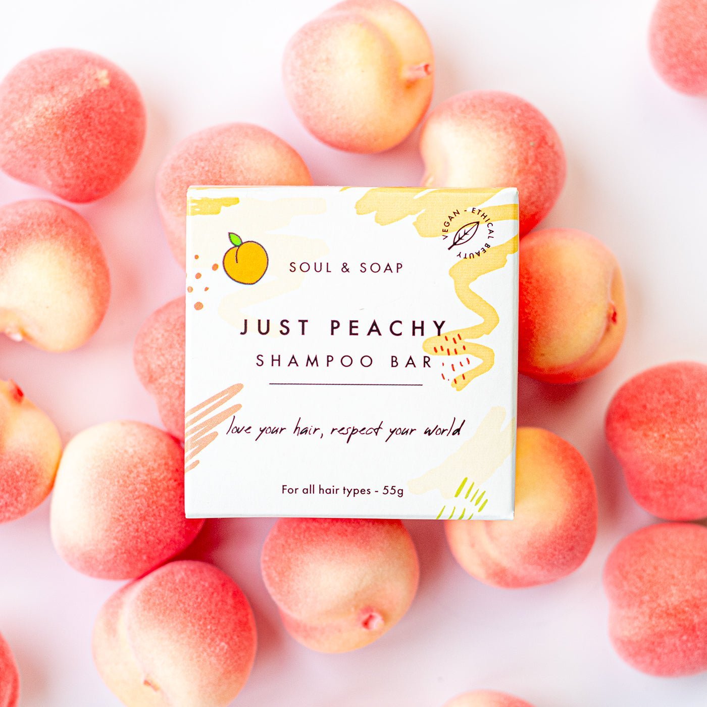 Just Peachy Solid Shampoo Bar For All Hair Types - REGN