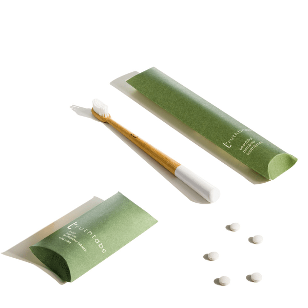 Keep Smiling! Award Winning Truthbrush and toothpaste tablets set - REGN