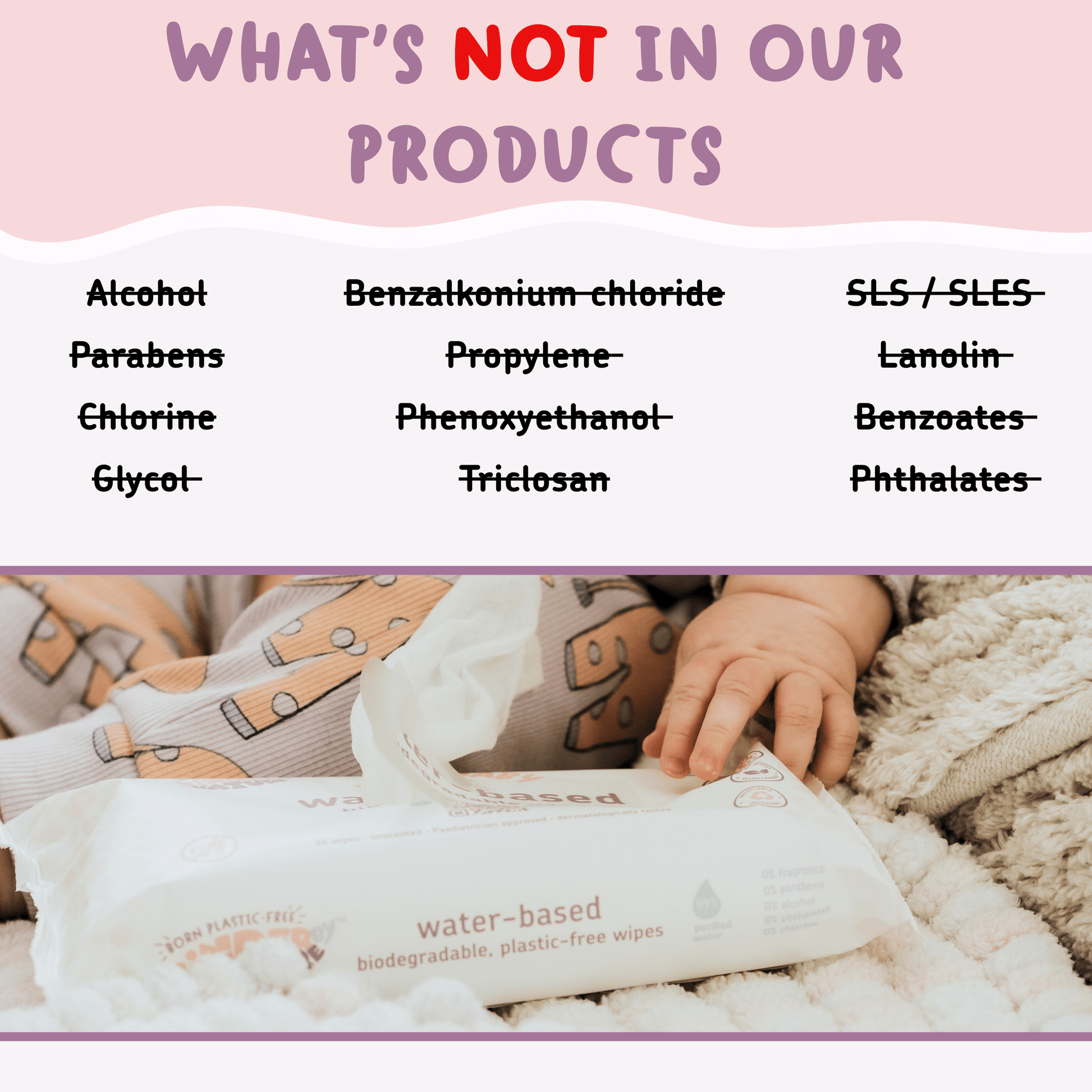 Kinder by Nature Plant-Based Baby Wipes | Biodegradable Plastic-Free Baby Wipes | Sensitive Skin - REGN