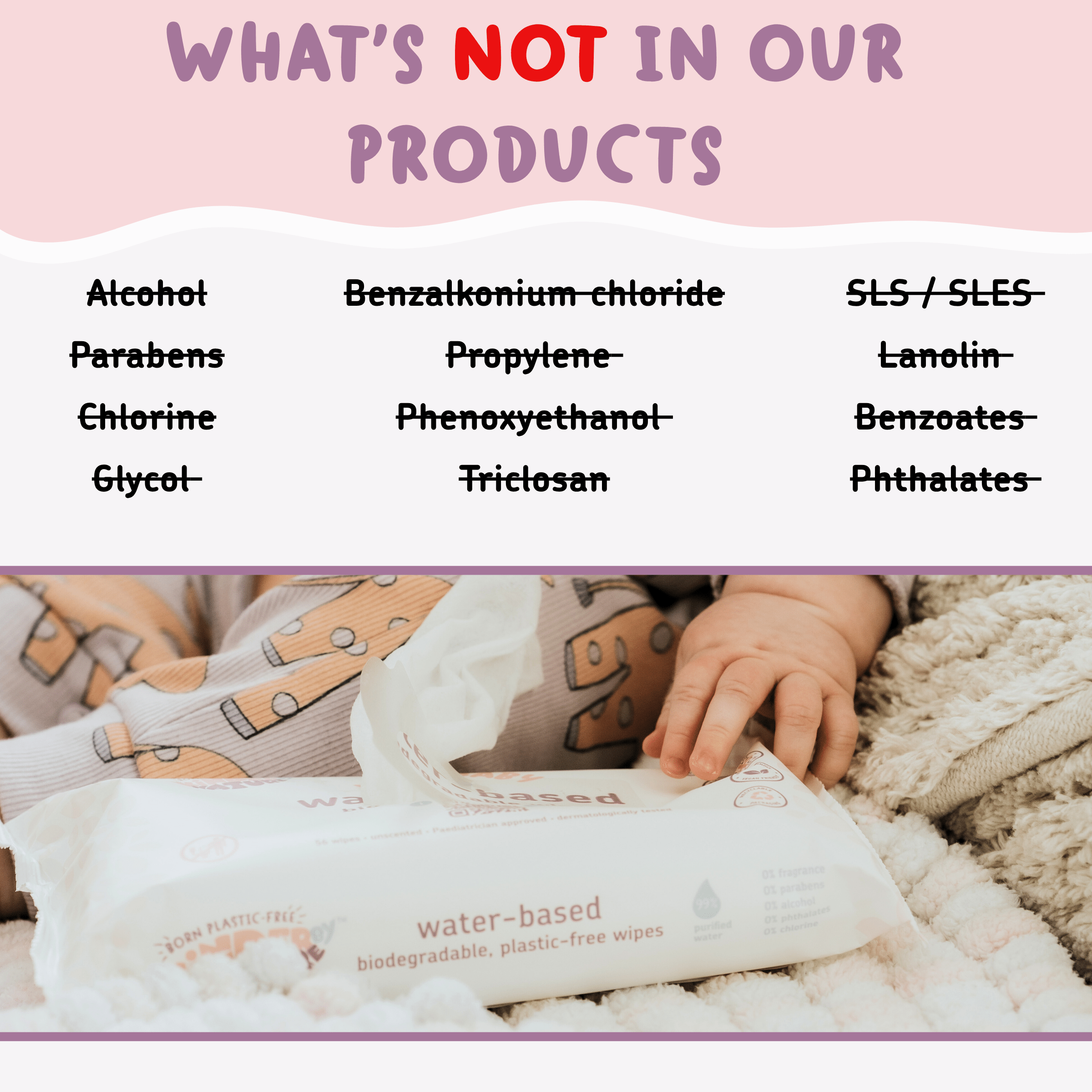 Kinder by Nature Plant-Based Baby Wipes | Biodegradable Plastic-Free Baby Wipes | Sensitive Skin - REGN