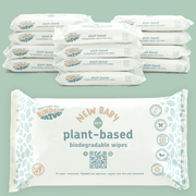 Kinder by Nature Plant-Based Baby Wipes | Biodegradable Plastic-Free Baby Wipes | Sensitive Skin - REGN