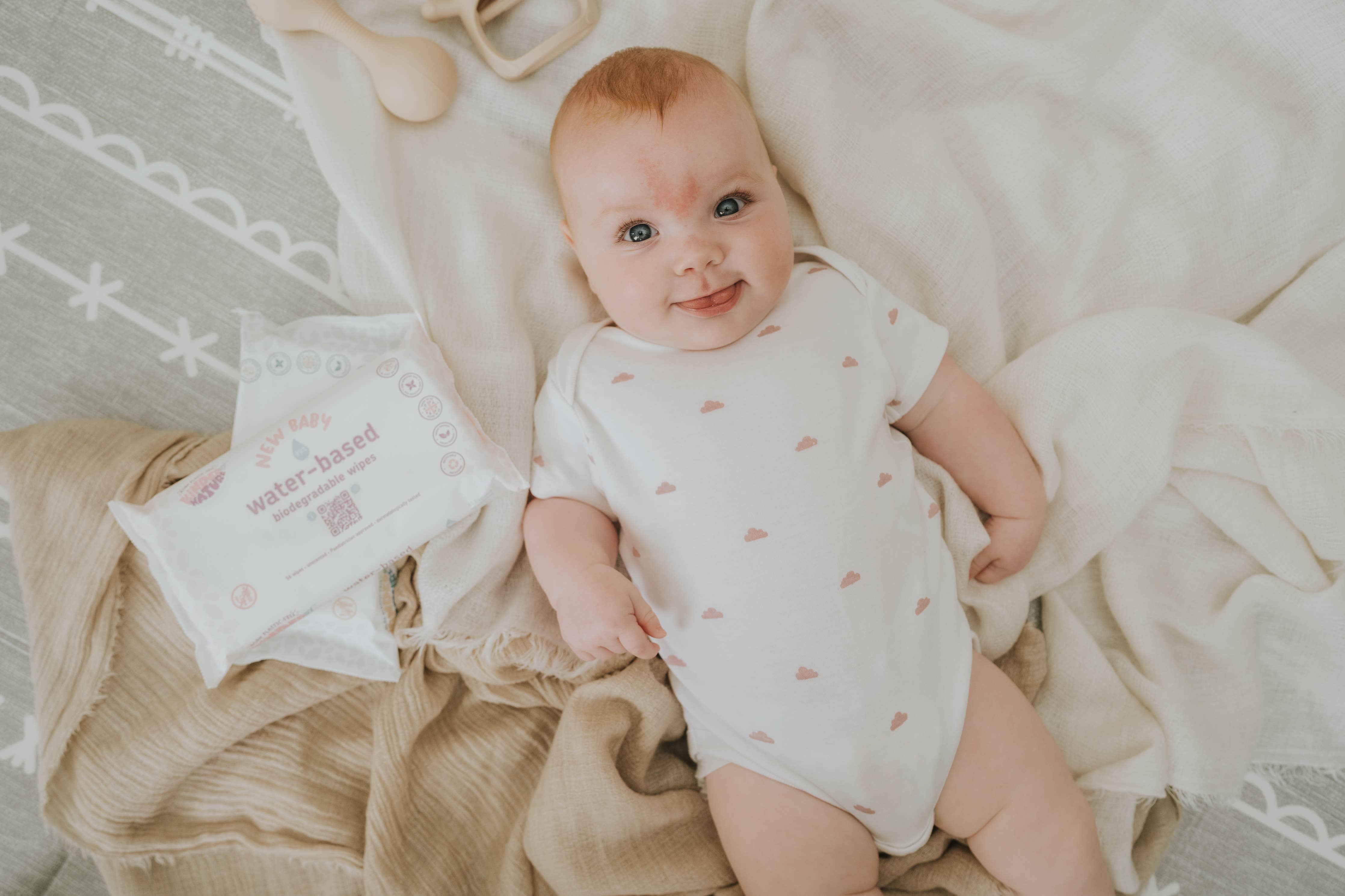 Kinder by Nature Water-Based Baby Wipes | 99% Water Biodegradable Baby Wipes | Sensitive & Eczema-Prone Skin - REGN