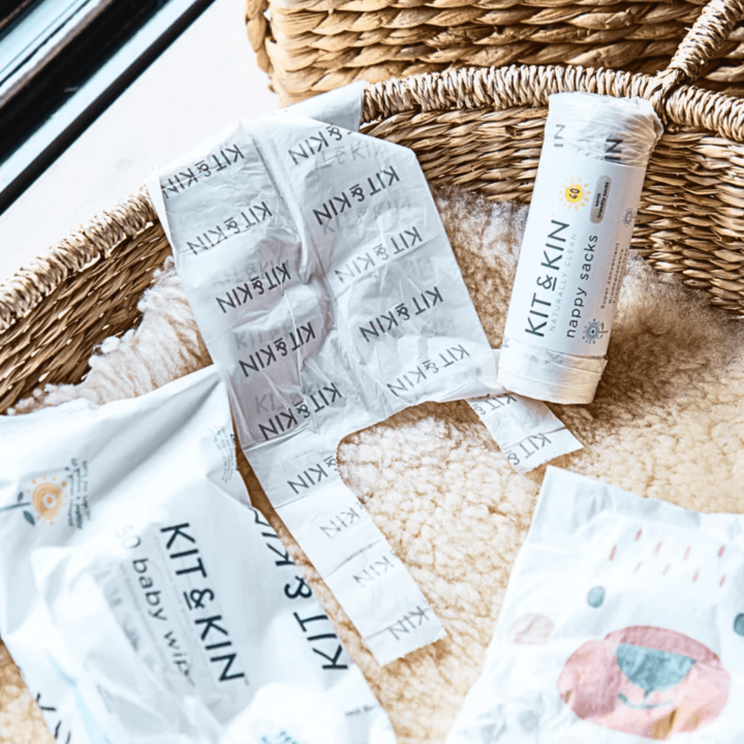 Kit & Kin Biodegradable Nappy Bags – Eco - Friendly & Convenient Disposal - REGN