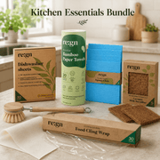 Kitchen Essentials Bundle - 6 Piece Eco Kitchen Cleaning & Storage Set - REGN
