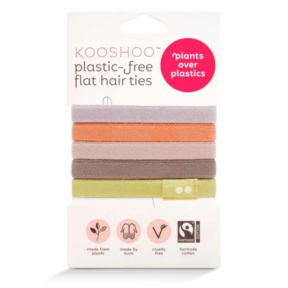 KOOSHOO Bright Spark Organic Plastic-Free Hair Ties – 5 Pack - REGN