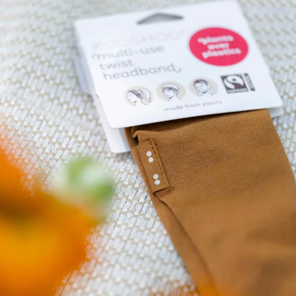 KOOSHOO Twist Headband Cocoa Brown – Organic Fairtrade - REGN