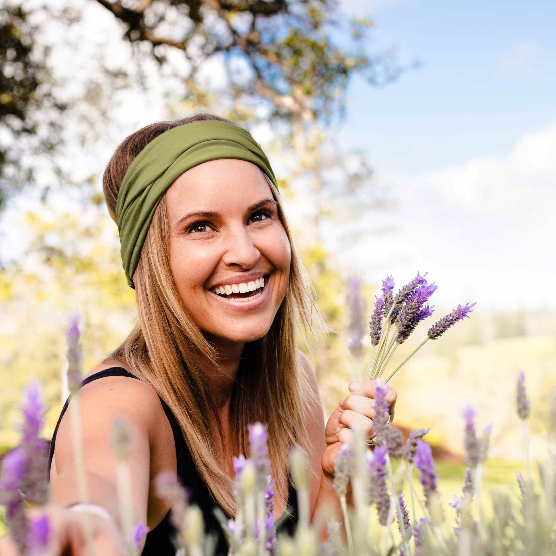 KOOSHOO Twist Headband Olive Branch – Organic Fairtrade - REGN