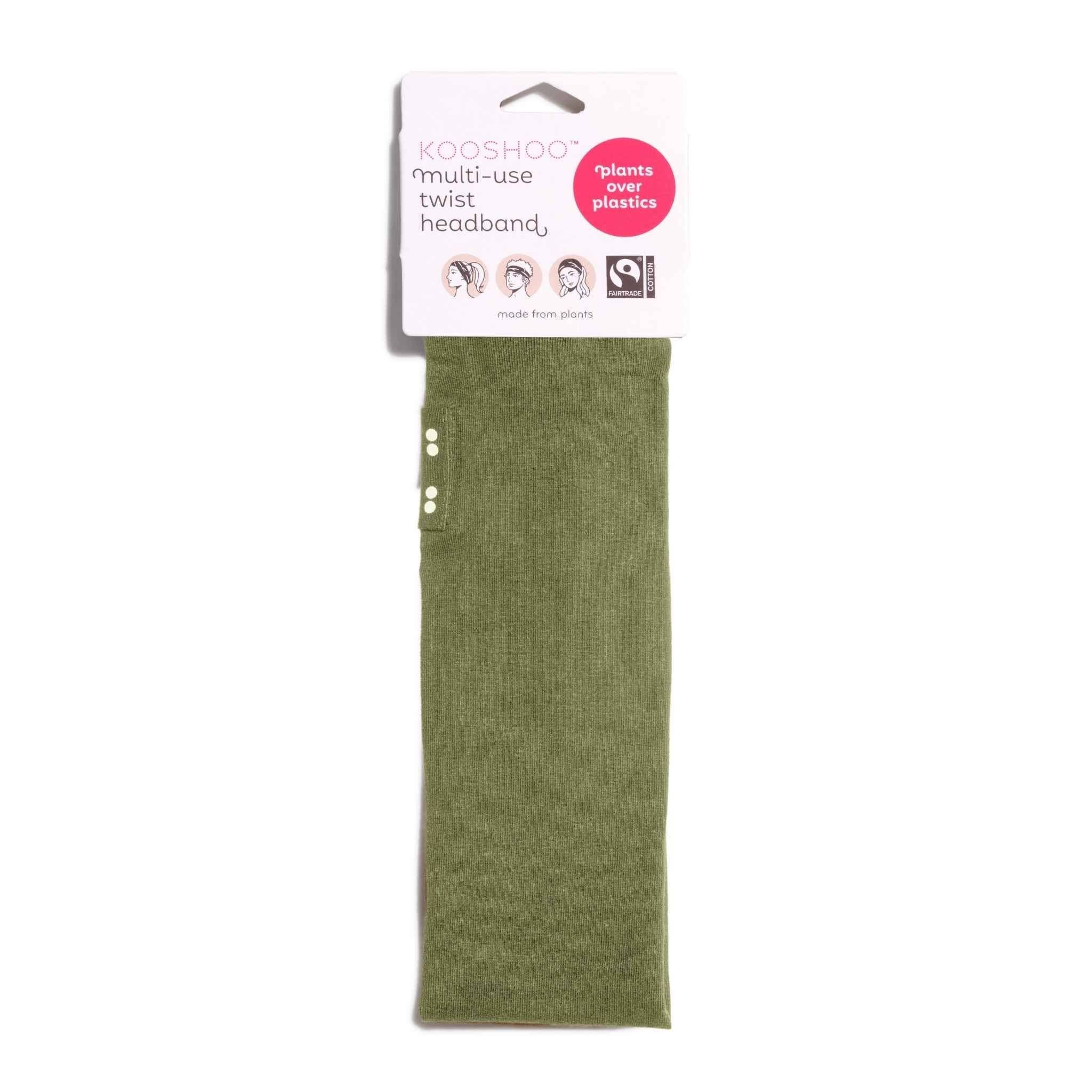 KOOSHOO Twist Headband Olive Branch – Organic Fairtrade - REGN