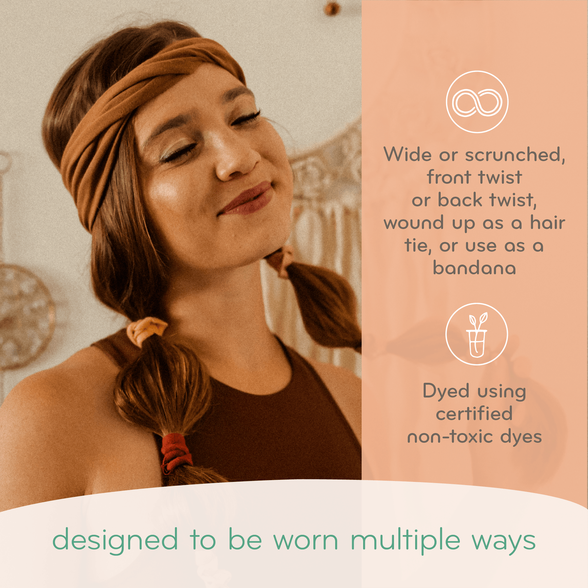 KOOSHOO Twist Headband Olive Branch – Organic Fairtrade - REGN