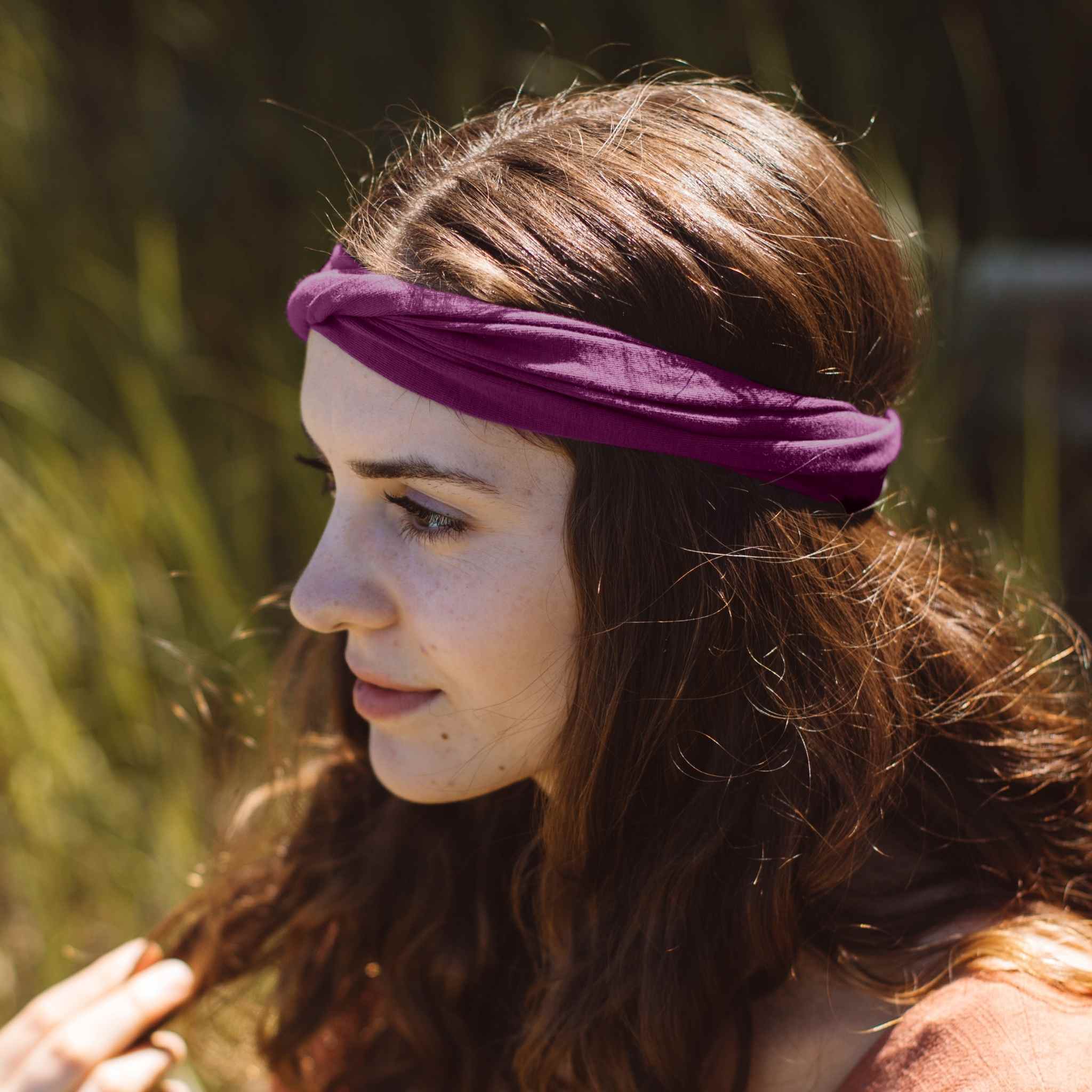 KOOSHOO Twist Headband Wild Beet – Organic Fairtrade - REGN