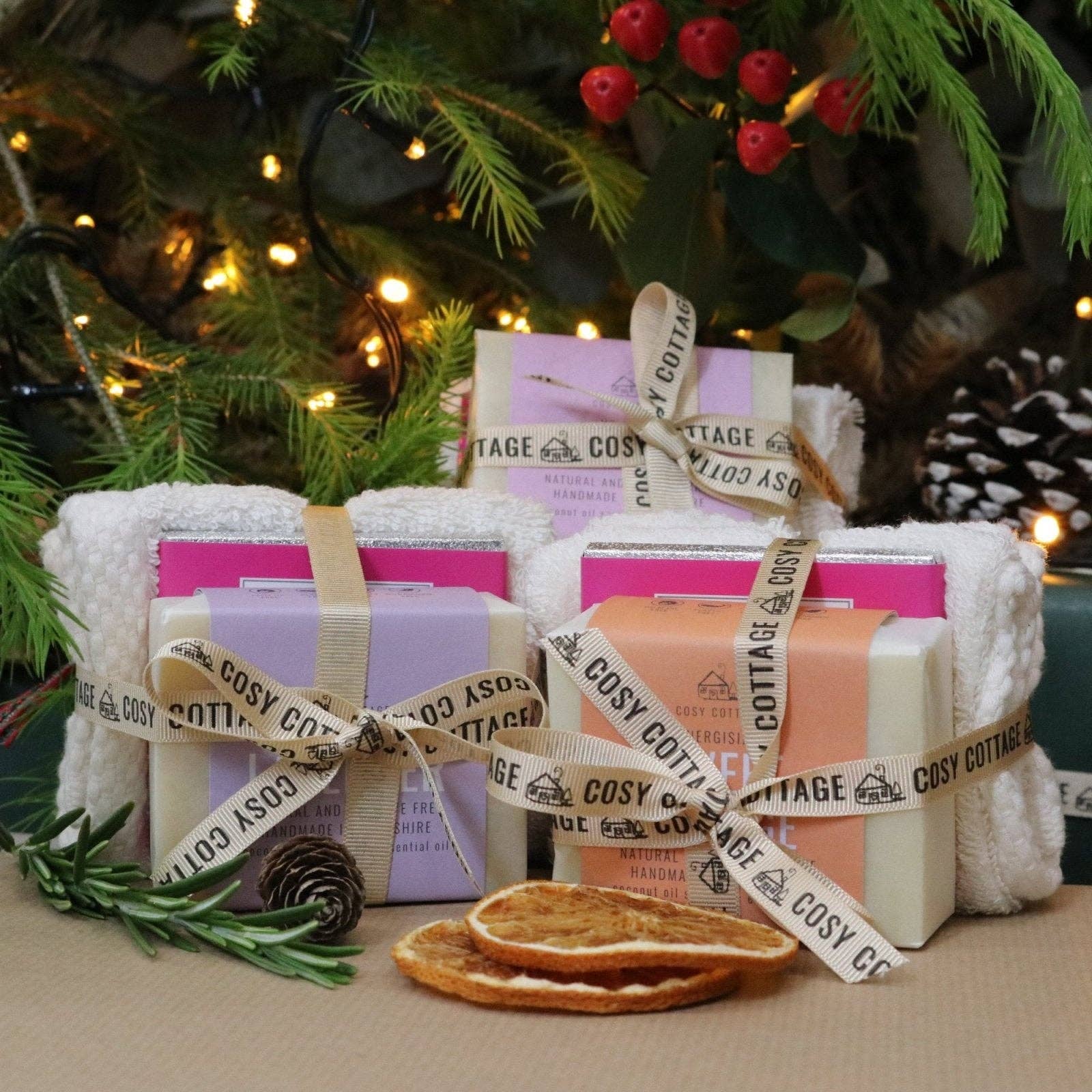 Ladies Christmas Surprise Bundle – Natural Soap, Chocolate & Organic Cloth - REGN